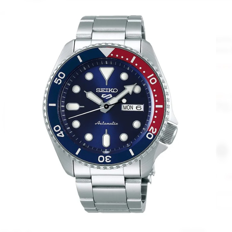 Seiko 5 Sports SRPD53K1 SKX Sports Style Pepsi Automatic Blue Dial Stainless Steel Strap