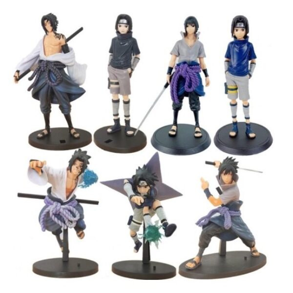 ACTION FIGURE NARUTO UCHIHA SASUKE WIND BLAST VER Mainan Hobi Tinggi 18-26cm