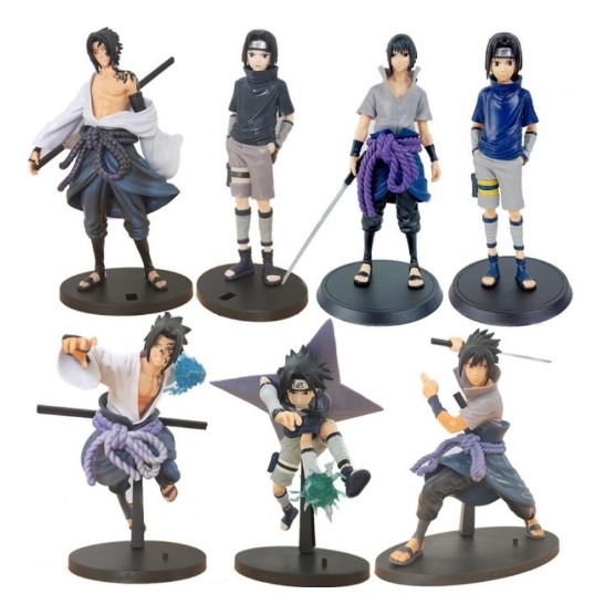 ACTION FIGURE NARUTO UCHIHA SASUKE WIND BLAST VER Mainan Hobi Tinggi 18-26cm