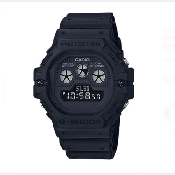 Casio G-Shock DW-5900BB-1DR Black Out Collection Three-Eye Digital Dial Black Resin Band