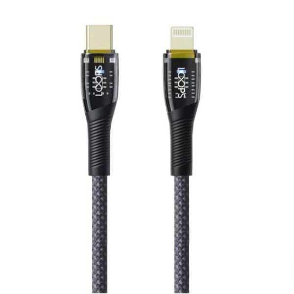 LOOPS Glassy Series Cable C to L - Black